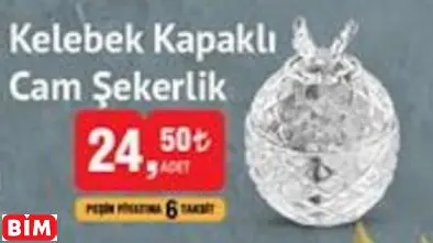 KELEBEK KAPAKLI CAM ŞEKERLİK